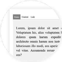 codepen jQuery Tabs-Tabination menu(devparth)